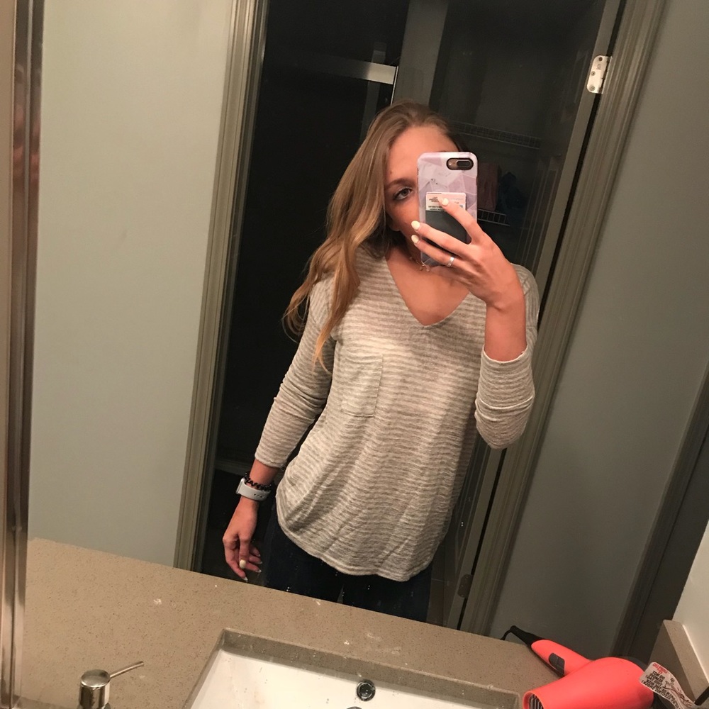 striped long sleeve shirt from francesca’s